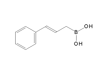 Chemical structure of Cinnamylboronic acid