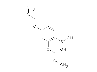 Chemical structure of 2,4-bismethoxymethoxyphenylboronic acid