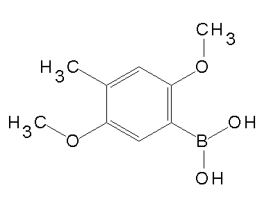 Chemical structure of 2,5-dimethoxytolyl-4-boronic acid