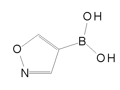 Chemical structure of isoxazole-4-boronic acid