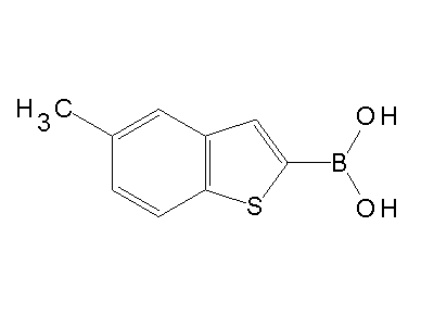 Chemical structure of 5-methylbenzo[b]thiophene-2-boronic acid