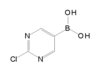 Chemical structure of 2-chloro-5-pyrimidylboronic acid