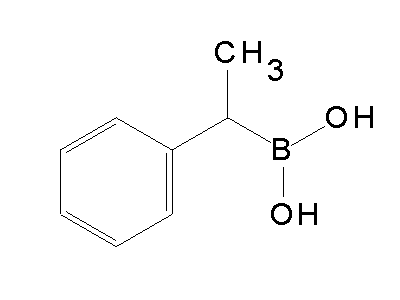 Chemical structure of 1-phenylethylboronic acid