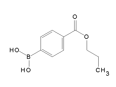 Chemical structure of (4-Carbopropyloxyphenyl)dihydroxyboran