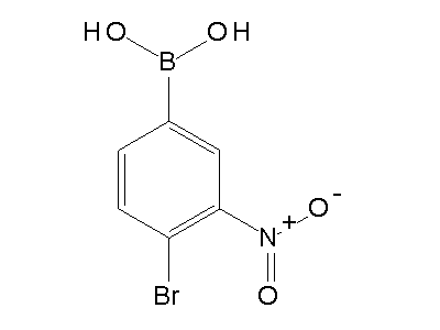 Chemical structure of (4-Brom-3-nitro-phenyl)-dihydroxy-boran