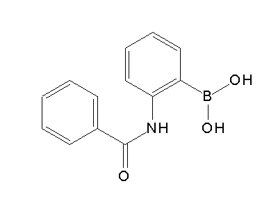 Chemical structure of 2-benzoylaminophenylboronic acid