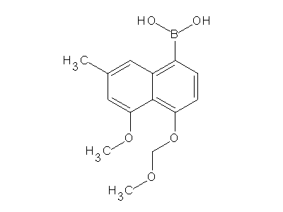 Chemical structure of 5-methoxy-4-(methoxymethoxy)-7-methylnaphthalen-1-ylboronic acid