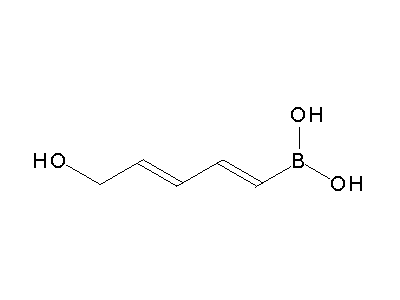 Chemical structure of 5-hydroxypenta-1,3-dien-1-ylboric acid