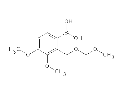 Chemical structure of 3,4-dimethoxy-2-(methoxymethoxy)methylphenylboronic acid