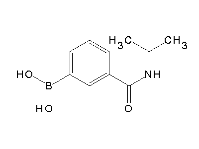 Chemical structure of 3-(isopropylcarbamoyl)phenylboronic acid
