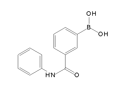 Chemical structure of 3-phenylaminocarbonylphenylboronic acid