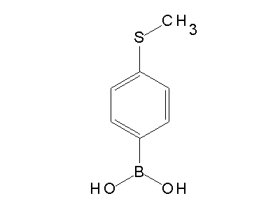 Chemical structure of 4-methylthiophenylboric acid
