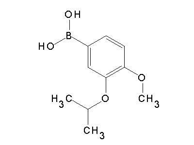 Chemical structure of 3-isopropoxy-4-methoxyphenylboronic acid