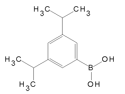 Chemical structure of 3,5-diisopropylboronic acid