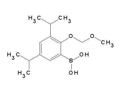 Chemical structure of 3,5-Diisopropyl-2-methoxymethoxy-phenyl-boronic acid