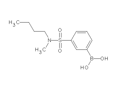 Chemical structure of 3-(butylmethylsulfamoyl)benzeneboronic acid