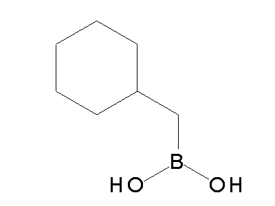 Chemical structure of cyclohexylmethylboronic acid