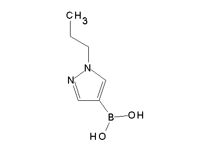 Chemical structure of pyrazole boronic acid