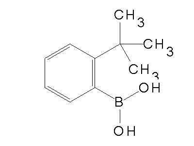 Chemical structure of 2-tert-butylphenylboronic acid