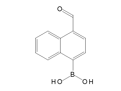 Chemical structure of 4-formylnaphthylboronic acid