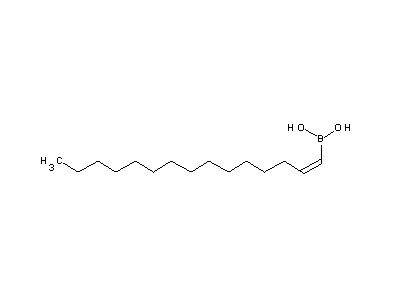 Chemical structure of pentadec-1-enylboronic acid