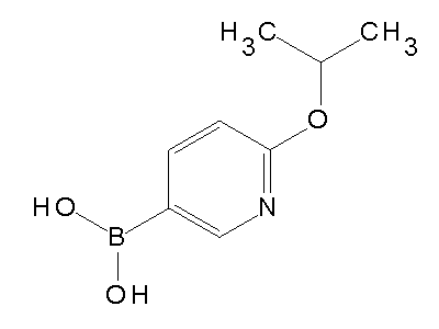 Chemical structure of 2-isopropoxy-5-pyridineboronic acid