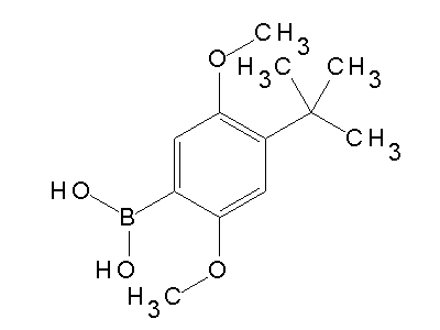 Chemical structure of 4-tert-butyl-2,5-dimethoxyphenylboronic acid