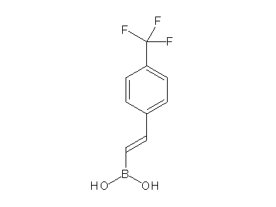 Chemical structure of 4-(trifluoromethyl)styrylboronic acid