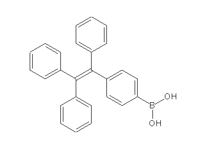 Chemical structure of 4-(1,2,2-triphenylvinyl)phenylboronic acid