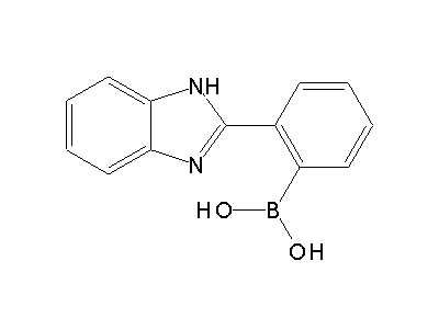 Chemical structure of [2-(1H-benzoimidazol-2-yl)-phenyl]-boranediol