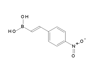 Chemical structure of 4-nitrostyrylboronic acid