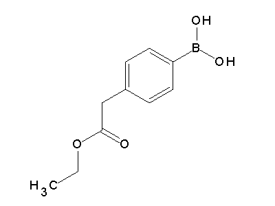 Chemical structure of 4-carbethoxymethylphenylboronic acid