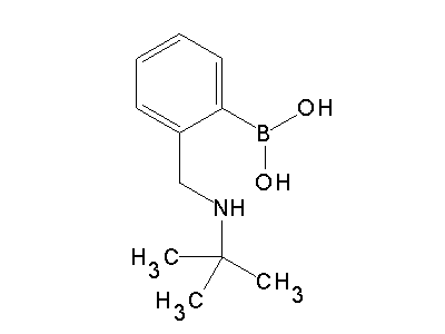 Chemical structure of [2-(tert-butylamino-methyl)-phenyl]-boronic acid