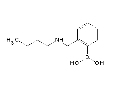 Chemical structure of 2-(n-butylaminomethyl)phenylboronic acid