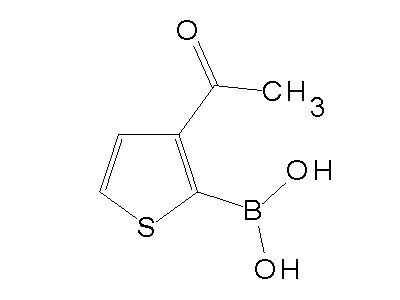 Chemical structure of 3-acetyl-2-thienylboronic acid