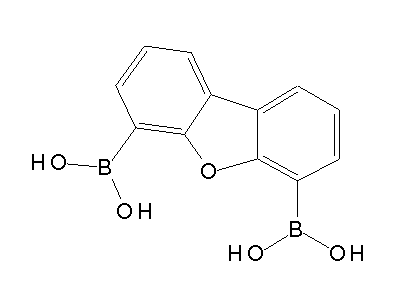 Chemical structure of dibenzofuran-4,6-diboronic acid