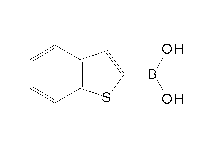 Chemical structure of benzothiophene-2-boronic acid