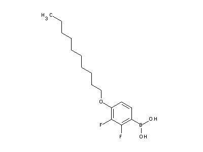 Chemical structure of 2,3-Difluoro-4-decyloxyphenylboronic acid