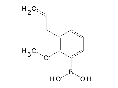 Chemical structure of 3-allyl-2-methoxybenzeneboronic acid