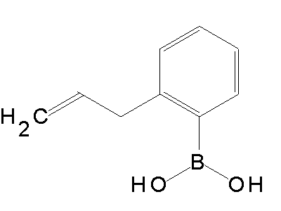 Chemical structure of 2-allylphenylboronic acid