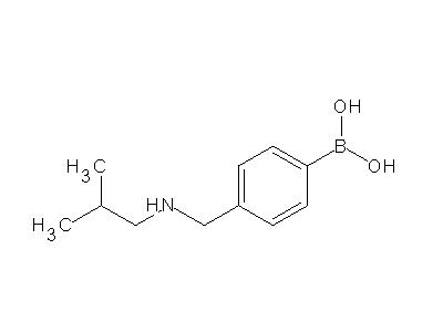 Chemical structure of 4-(iso-butylaminomethyl)phenylboronic acid