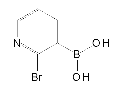 Chemical structure of 2-bromo-3-pyridylboronic acid