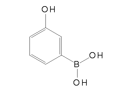 Chemical structure of 3-hydroxyphenylboronic acid