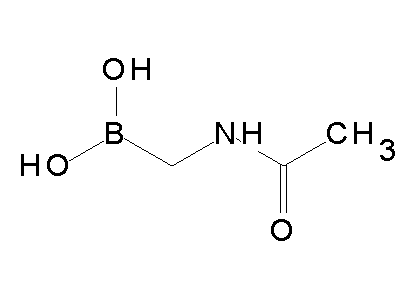 Chemical structure of acetamidomethylboronic acid