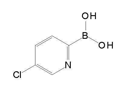 Chemical structure of (5-chloropyridin-2-yl)boronic acid