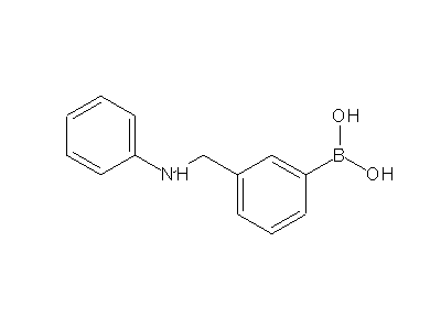 Chemical structure of 3-(anilinomethyl)phenylboronic acid