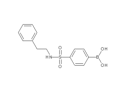 Chemical structure of 4-Phenethylsulfamoylbenzeneboronic acid