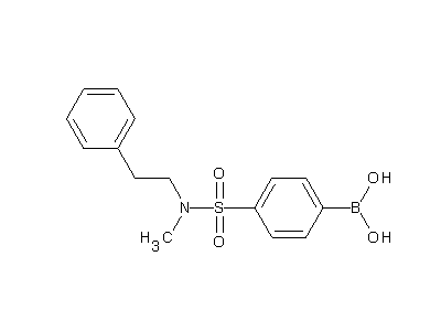 Chemical structure of 4-(methylphenethylsulfamoyl)benzeneboronic acid