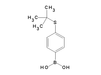 Chemical structure of 4-tert-butylthiophenylboronic acid