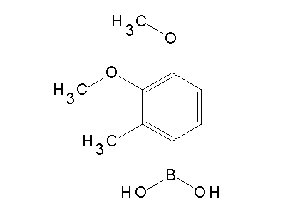 Chemical structure of 3,4-dimethoxy-2-methylphenylboronic acid
